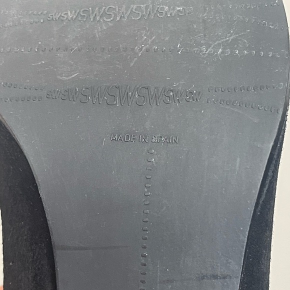 Stuart Weitzman black Suede Slip On Booties size 10 M - Picture 8 of 11